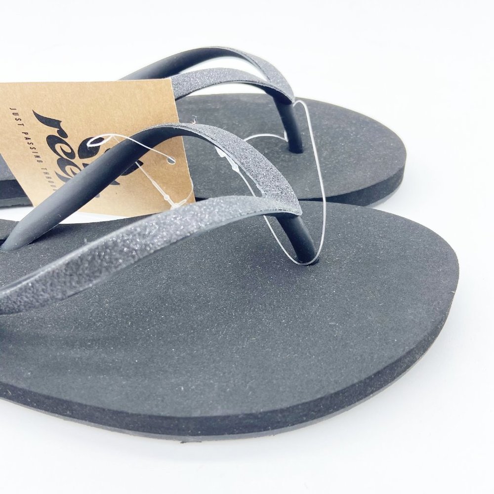 Reef Womens Black Stargazer Flip Flop Sandals Size 5, 10, 11 - Picture 5 of 10